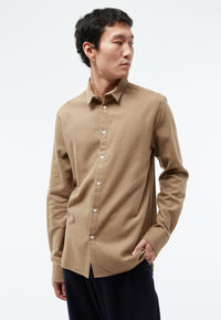 Givn Berlin GBKent Buttoned Shirt Beige / Grey (Melange)
