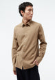 Givn Berlin GBKent Buttoned Shirt Beige / Grey (Melange)