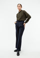Givn Berlin Hose GBLIZ aus Wolle mit weitem Bein Trousers Midnight Blue