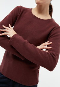 Givn Berlin Sweater GBLUCILLE aus recycelter Baumwolle Sweater Aubergine
