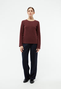 Givn Berlin Sweater GBLUCILLE aus recycelter Baumwolle Sweater Aubergine