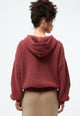 Givn Berlin Strickpullover GBMARIELLA relaxed Fit aus Bio-Baumwolle mit Kaputze Sweater Cranberry
