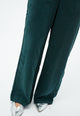 Givn Berlin Hose GBMARLA aus Cupro (Bemberg™) mit weitem Bein Trousers Dark Teal