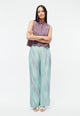 Givn Berlin Weite Hose GBMARLA aus TENCEL™ mit Peach-Effekt Trousers Graphite Green / English Violet (Blurry)