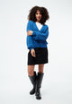 Givn Berlin Strickcardigan GBNELE relaxed Fit aus Bio-Baumwolle mit Struktur Cardigan Cornflower Blue