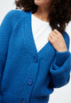 Givn Berlin Strickcardigan GBNELE relaxed Fit aus Bio-Baumwolle mit Struktur Cardigan Cornflower Blue