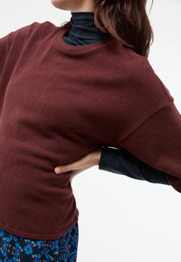 Givn Berlin Sweater GBSELMA aus recycelter Baumwolle Sweater Aubergine