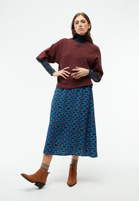 Givn Berlin Sweater GBSELMA aus recycelter Baumwolle Sweater Aubergine