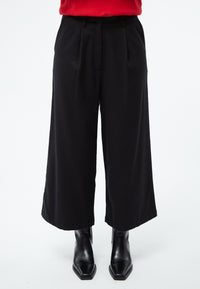 Givn Berlin Culotte GBTAMARA aus Bio-Baumwolle mit Bundfalten Trousers Anthracite