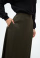 Givn Berlin Midi Rock GBVANA aus LENZING™ ECOVERO™ Skirt Dark Olive