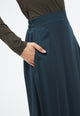 Givn Berlin Midi Rock GBVANA aus LENZING™ ECOVERO™ Skirt Midnight Blue