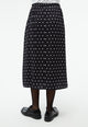 Givn Berlin Midi Rock GBVANA aus LENZING™ ECOVERO™ Skirt Black / White (Polkadots)