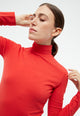 Givn Berlin Longsleeve GBVIDA aus Bio-Baumwolle mit Turtleneck Longsleeve Tomato Red
