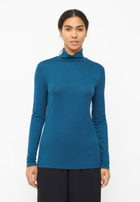 Givn Berlin Longsleeve GBVIDA aus TENCEL™ mit Rollkragen Longsleeve Moroccan Blue (Tencel)