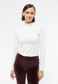Givn Berlin Longsleeve GBVIDA aus TENCEL™ mit Rollkragen Longsleeve Undyed (Tencel)