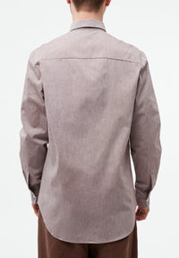 Givn Berlin Hemd GBBENNET aus Bio-Baumwolle mit Brusttasche Buttoned Shirt Burgundy (Melange)