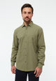 Givn Berlin Hemd GBYUVAL aus Bio-Baumwoll Seersucker Buttoned Shirt Faded Olive (Structure)