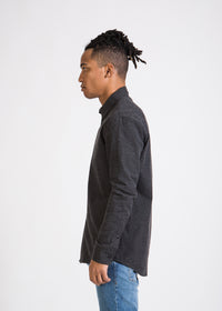 Givn Berlin Hemd KENT aus Baumwolle Buttoned Shirt Black Faded