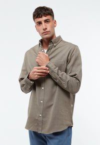 Givn Berlin Hemd MARLON aus Bio-Baumwolle Buttoned Shirt Camel