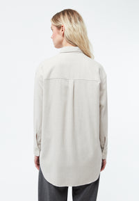 Givn Berlin Hemdbluse GBELIDA in langer Passform Blouse Beige