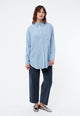 Givn Berlin Hemdbluse GBELIDA in langer Passform Blouse Light Blue
