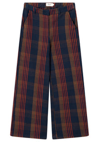 Givn Berlin Hose BEATRICE aus Bio-Baumwolle Trousers Blue / Brown / Red (Checked)