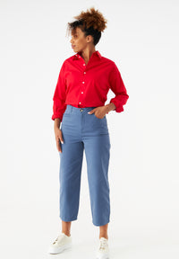 Givn Berlin Hose GBAURELIA aus Bio-Baumwolle Trousers Steel Blue