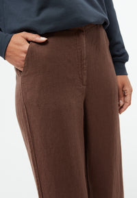Givn Berlin Hose GBBEATRICE aus Leinen Trousers Chocolate Brown (Linen)