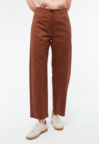 Givn Berlin Hose GBCORALIE aus Bio-Baumwolle Trousers Chestnut Brown