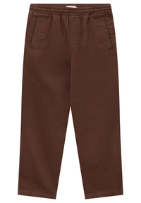 Givn Berlin Hose GBDARIUS aus Bio-Baumwolle mit elastischem Bund Trousers Sepia Brown