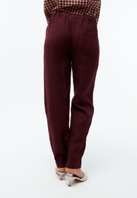 Givn Berlin Hose GBHELENA aus Bio-Baumwolle Trousers Burgundy (Linen)
