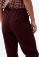 Givn Berlin Hose GBHELENA aus Bio-Baumwolle Trousers Burgundy (Linen)