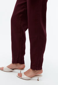 Givn Berlin Hose GBHELENA aus Bio-Baumwolle Trousers Burgundy (Linen)