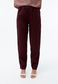 Givn Berlin Hose GBHELENA aus Bio-Baumwolle Trousers Burgundy (Linen)