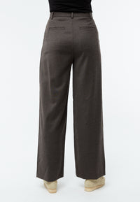 Givn Berlin Hose GBLIZ aus Wolle mit weitem Bein Trousers Grey