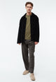 Givn Berlin Hose GBLORENZ aus Wolle mit Bundfalten Trousers Grey