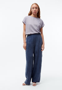 Givn Berlin Hose GBMARLA relaxed aus TENCEL™ mit Peach-Effekt Trousers Nightshade Blue