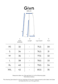 Givn Berlin Hose GBMARLA relaxed aus TENCEL™ mit Peach-Effekt Trousers Nightshade Blue