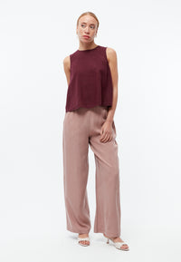 Givn Berlin Hose GBMARLA relaxed aus TENCEL™ mit Peach-Effekt Trousers Rosewood