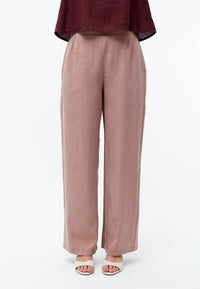 Givn Berlin Hose GBMARLA relaxed aus TENCEL™ mit Peach-Effekt Trousers Rosewood