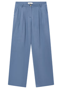 Givn Berlin Hose GBOLA aus LENZING™ ECOVERO™ mit Bundfalten Trousers Steel Blue