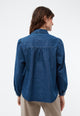 Givn Berlin Jeansbluse GBLYRA in elegantem Schnitt Blouse Dark Blue (Denim)
