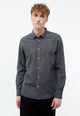 Givn Berlin Jeanshemd GBDEVIS aus Bio-Baumwolle Buttoned Shirt Washed Black (Denim)