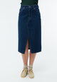 Givn Berlin Jeansrock GBKARLOTTA aus Bio-Baumwolle Skirt Dark Blue