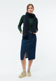 Givn Berlin Jeansrock GBKARLOTTA aus Bio-Baumwolle Skirt Dark Blue