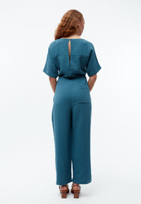 Givn Berlin Jumpsuit GBKAYLA aus Bio-Baumwoll Musselin Jumpsuit Basalt (Musselin)