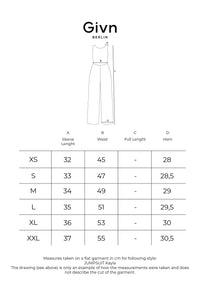 Givn Berlin Jumpsuit GBKAYLA aus Bio-Baumwoll Musselin Jumpsuit Basalt (Musselin)