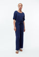 Givn Berlin Jumpsuit GBKAYLA aus Bio-Baumwoll Musselin Jumpsuit Nightshade Blue (Musselin)