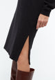 Givn Berlin Kapuzen-Sweatkleid ALOE aus Bio-Baumwolle Dress Black