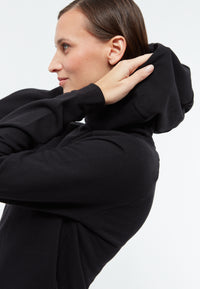 Givn Berlin Kapuzen-Sweatkleid ALOE aus Bio-Baumwolle Dress Black